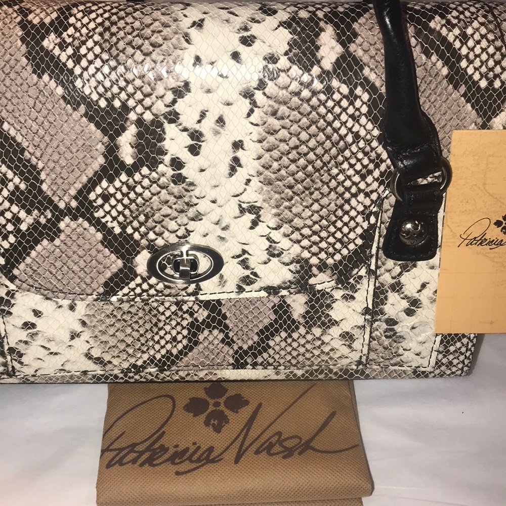 Patricia Nash Sanabria Python Bag Used A Few Times - image 2